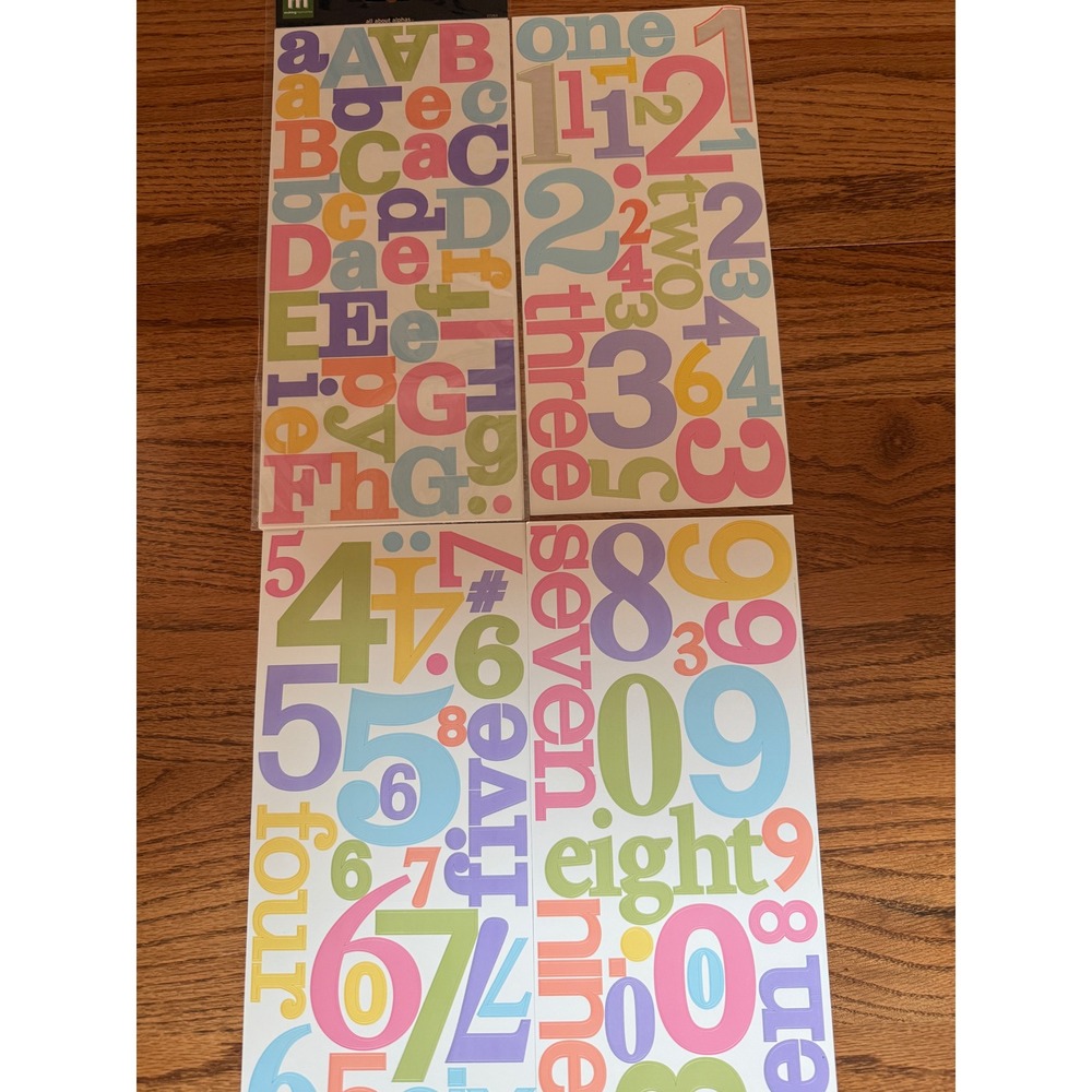 Making Memories All About Alphas Sherbet Cardstock Stickers 108pc 27263